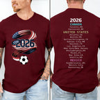 2026 Soccer Part Supplies T-shirts North America Soccer T-Shirt Host