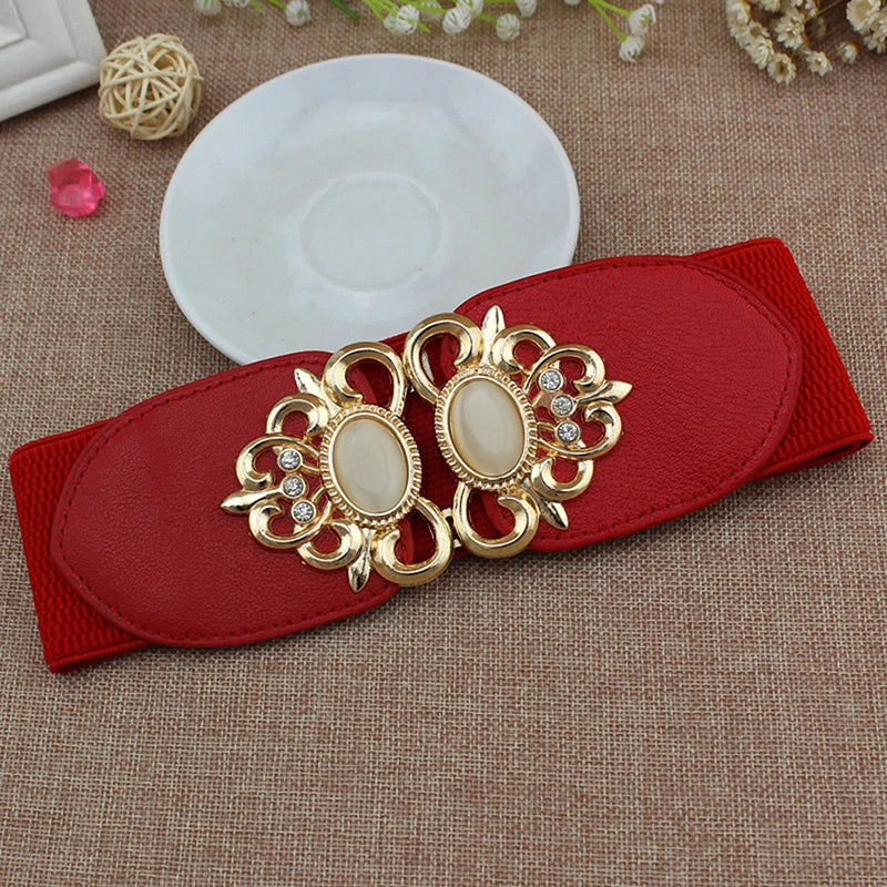 Fashion Women Retro Elastic Stretchy Dress Narrow Waist Belts Dress Accessories