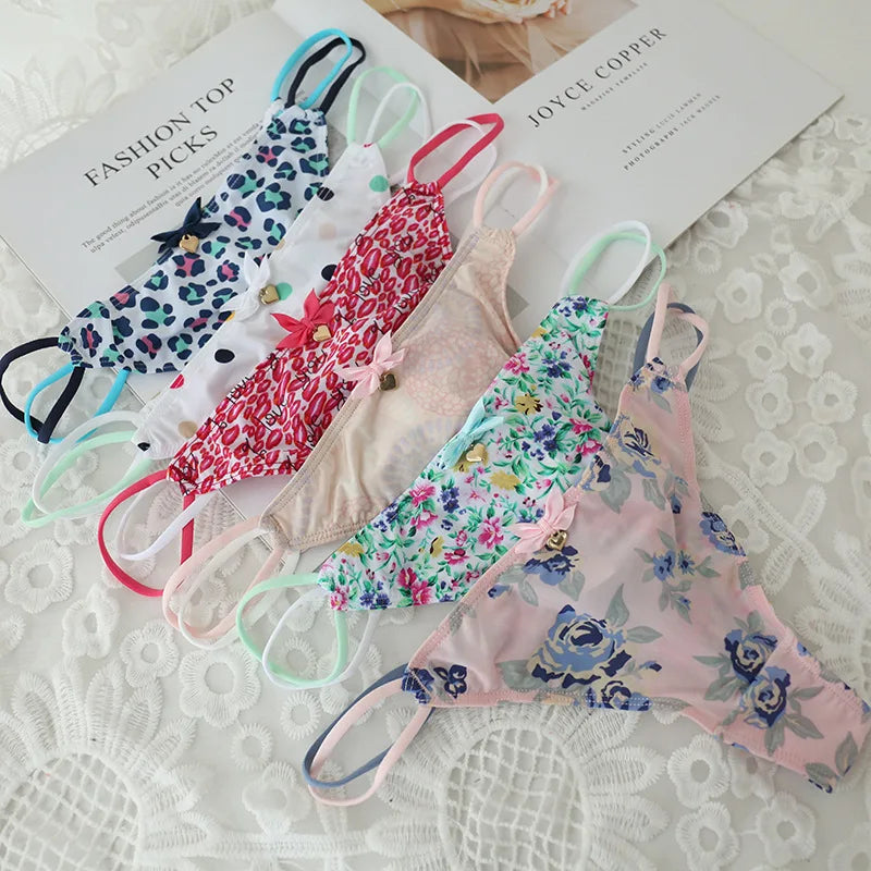 New Solid Nylon Direct Selling Girls Panties students fashion Briefs Young Girl Underwear Leopard  6pc/lot lovely