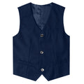 Kids Vest Children Black Boys Waistcoats Toddler Dress Suit Teenager Wedding Formal Piano Performance School Party Navy Clothes
