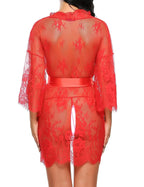 Kimono Dentelle Transparent Femme