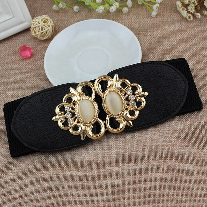 Fashion Women Retro Elastic Stretchy Dress Narrow Waist Belts Dress Accessories