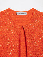 Women's Clothing 2025 New Style European And American Fashion Simple Pearl Decoration Knitted Top Knitted Vest