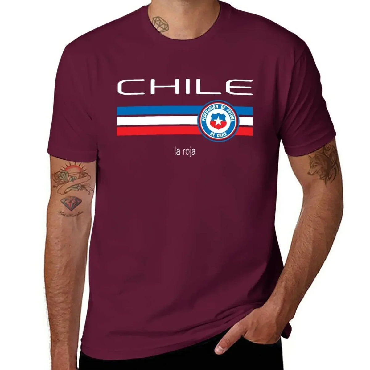 T-shirt Chili football homme – Imprimé vintage en coton