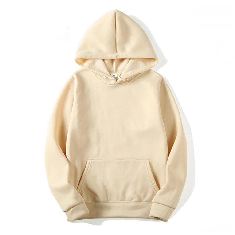 Hoodie homme à capuche – Coloris unis et coupe régulière