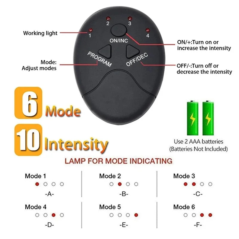 Stimulateur Musculaire EMS Sans Fil – Abdominaux Massage Corporel Certifié CE
