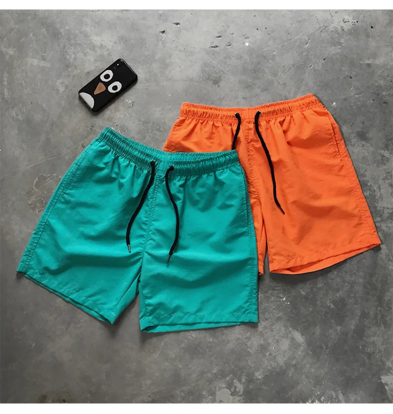 Men Summer Swim Shorts Trunks Beach Board Shorts waterproof Men's Running Sports Surffing Casual Short pants beach fitness pants
