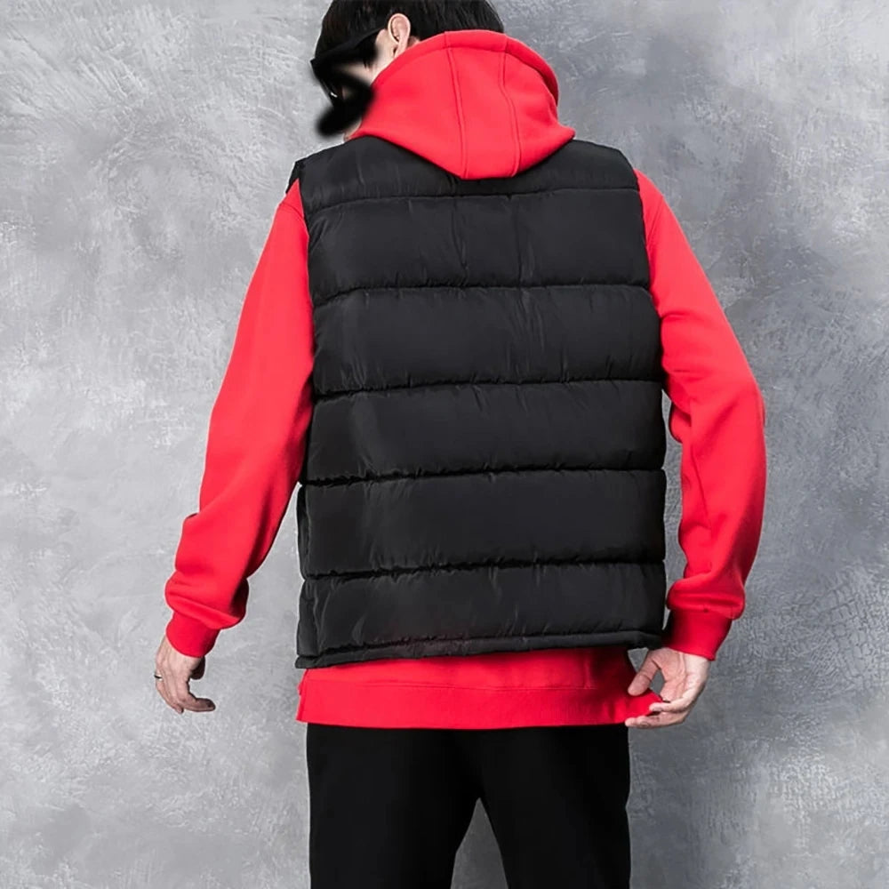 Veste sans manches homme – Fermeture zippée et coupe ample