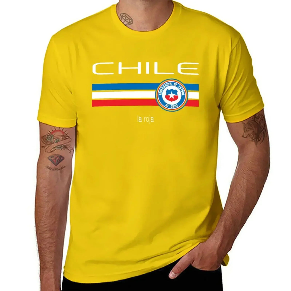T-shirt Chili football homme – Imprimé vintage en coton
