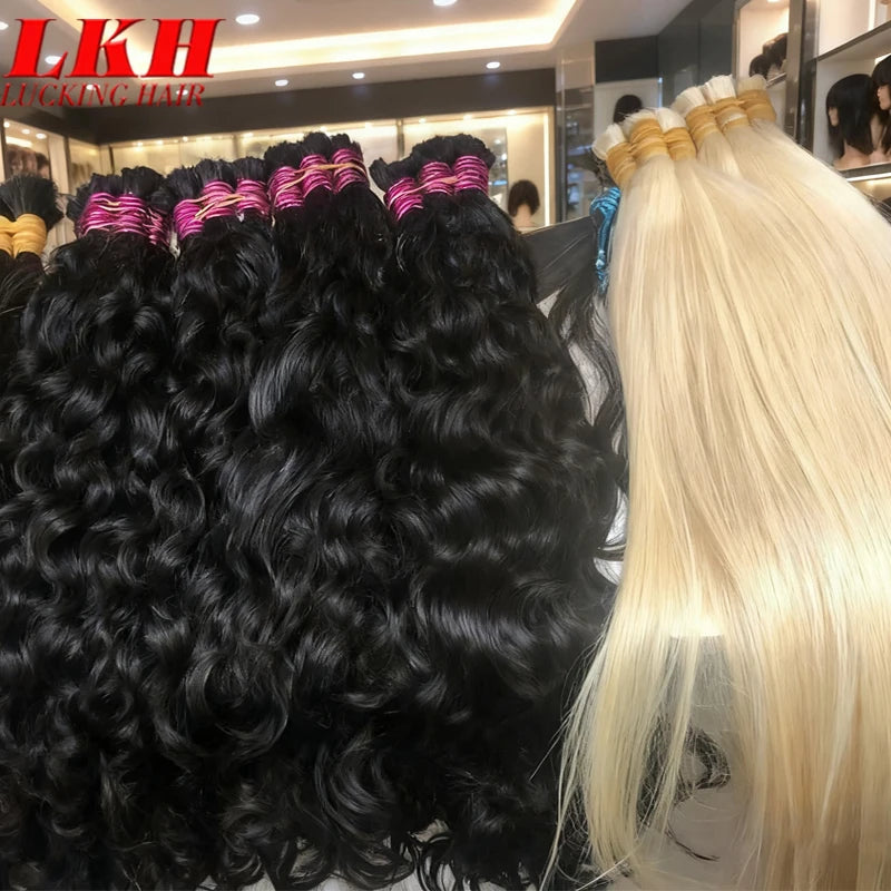 Mega Hair Cabelo Humano Raw Vietnamese Human Hair Bundles For Braiding 100% Unprocessed No Weft Human Hair Bulk Extensions