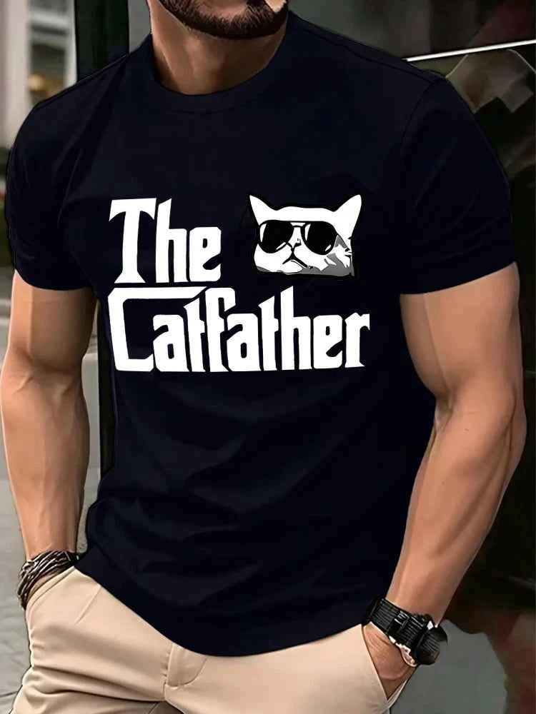 T-shirt oversize The Catfather – Style vintage