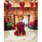 Ruffkids Velvet Baby Clothes Kids Pajamas Family Matching Pjs Loungewear Red Green Boys Girls Christmas Pyjamas Sets