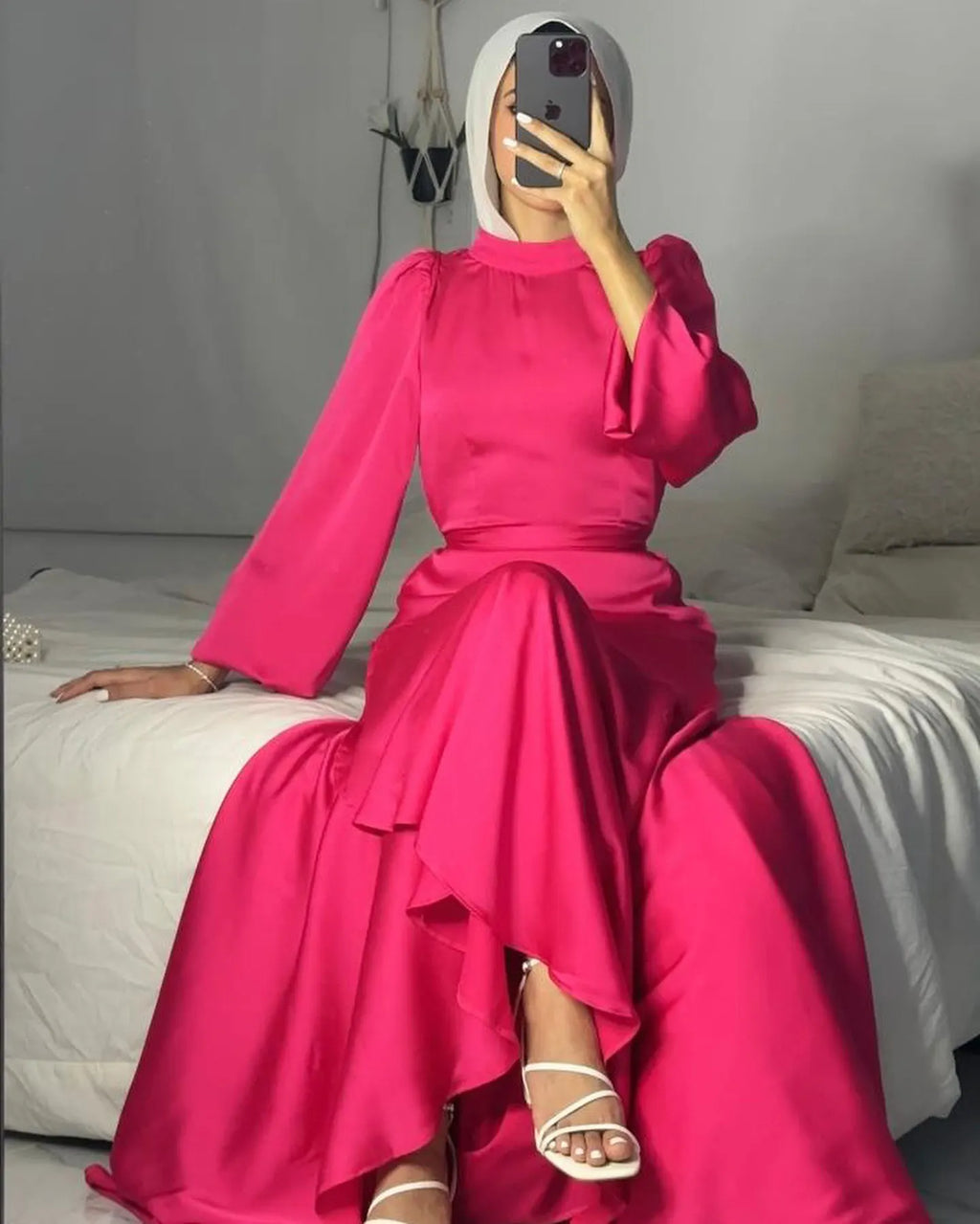 Robe longue femme type abaya – Coupe élégante