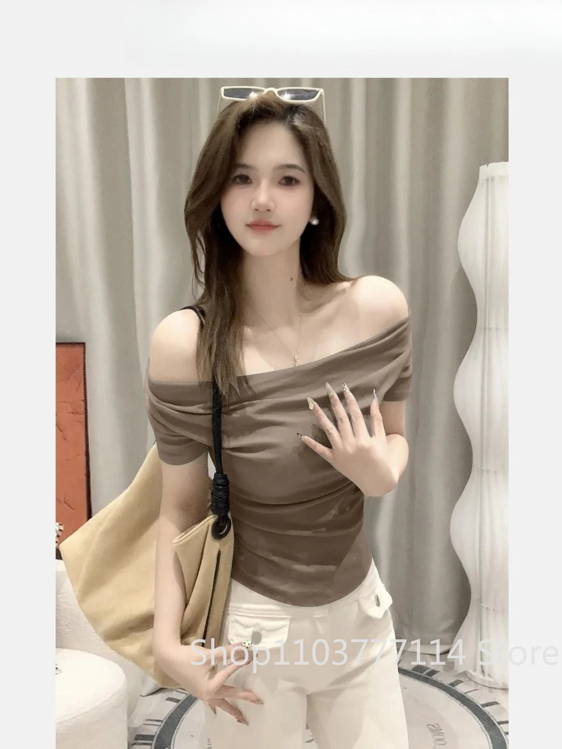 Summer Women's Slim Fit Multi Style Casual Fashion Short Sleeved T-shirt Basic Versatile Breathable Plus Size Shirt Top