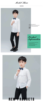 Chemise enfant à col rabattu – Style habillé