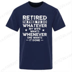 T-shirt unisexe retraite – Imprimé humoristique
