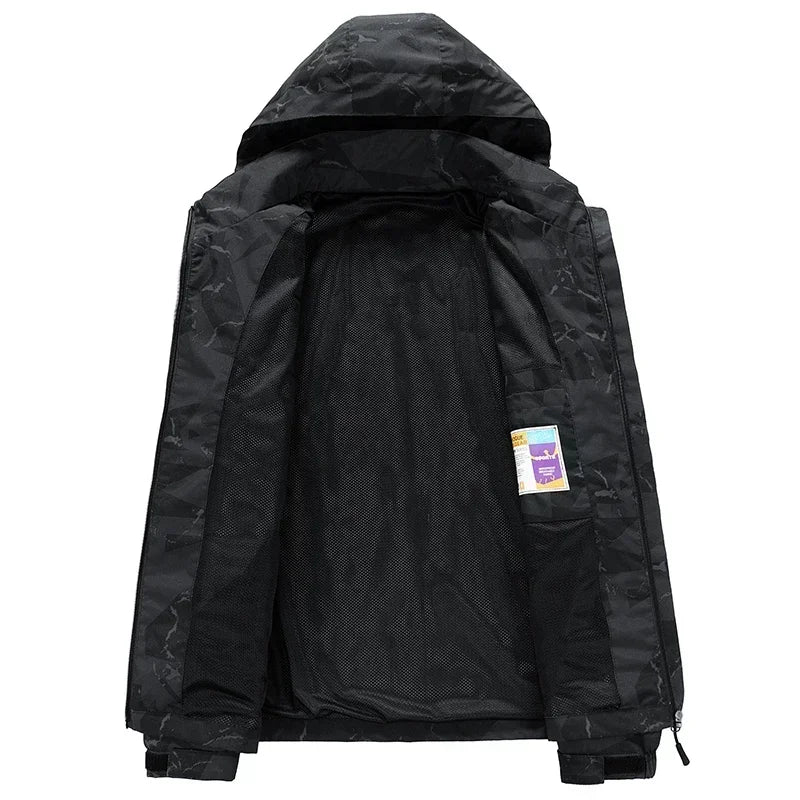 Coupe-Vent Homme À Capuche Imperméable – Camping Style Coréen Printemps Automne