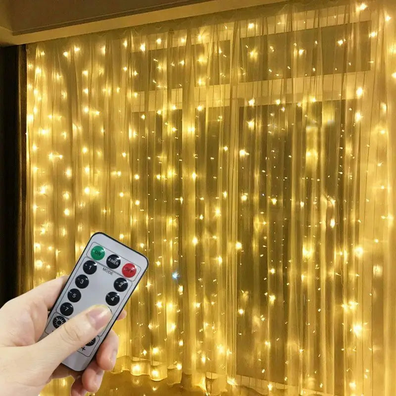 Guirlande LED Rideau 8 Modes – Télécommande