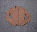 Veste zippée femme – Col montant et coupe ajustée