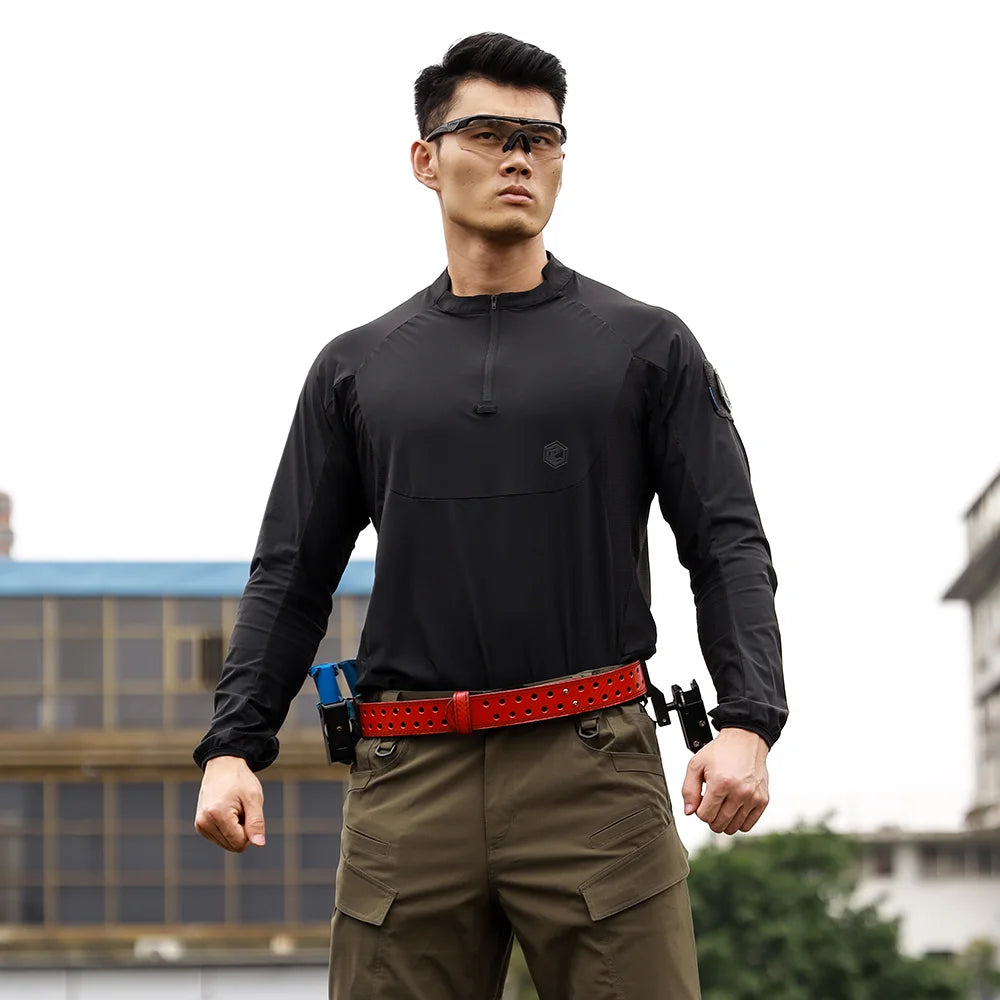T-Shirt Manches Longues Anti-UV Homme UPF100+ – Sport Randonnée Emersongear