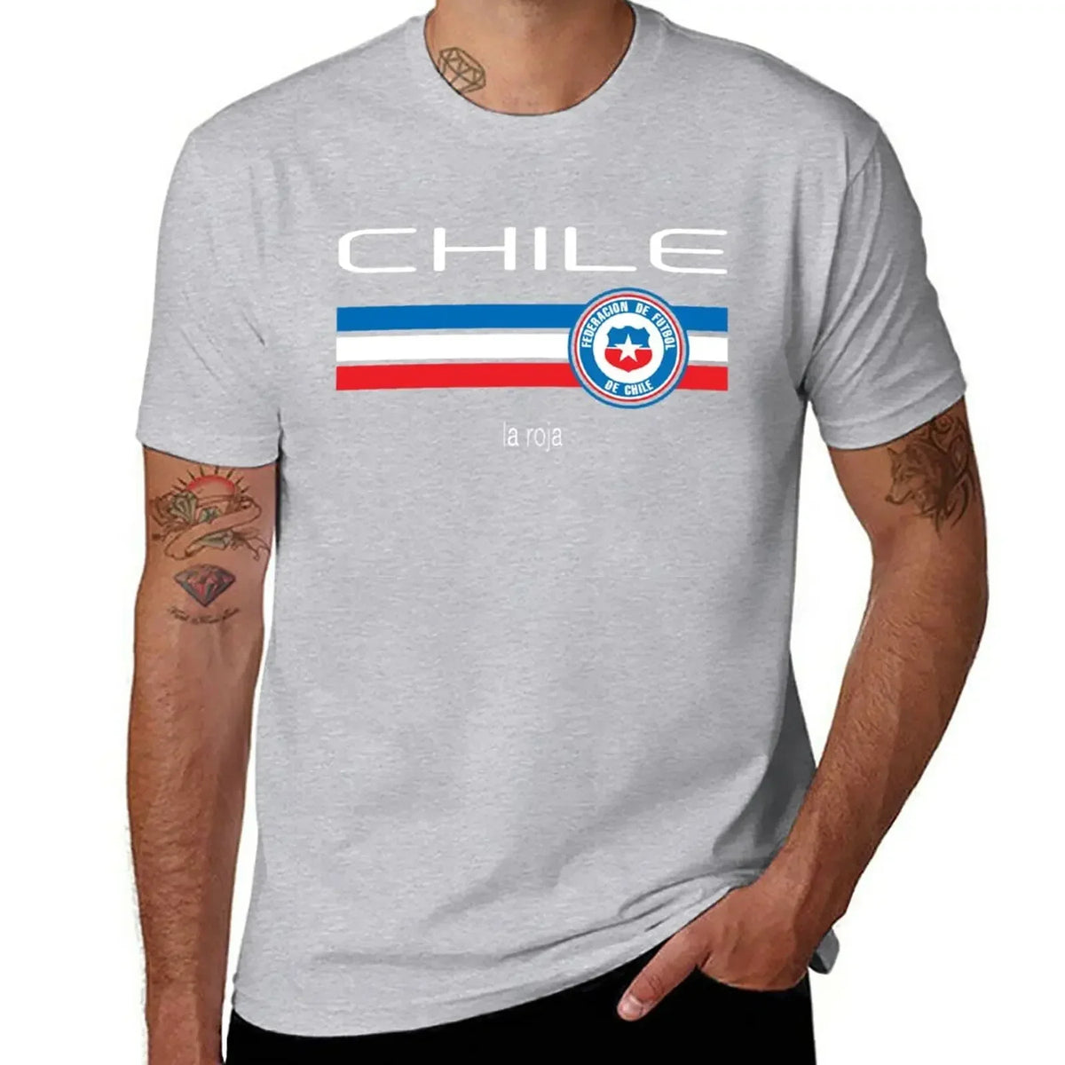 T-shirt Chili football homme – Imprimé vintage en coton