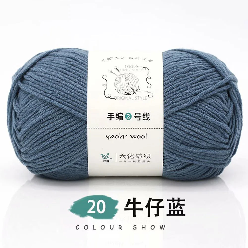 Pelote de laine soie et coton — Tricot, Crochet, Écharpe, Pull (100g)