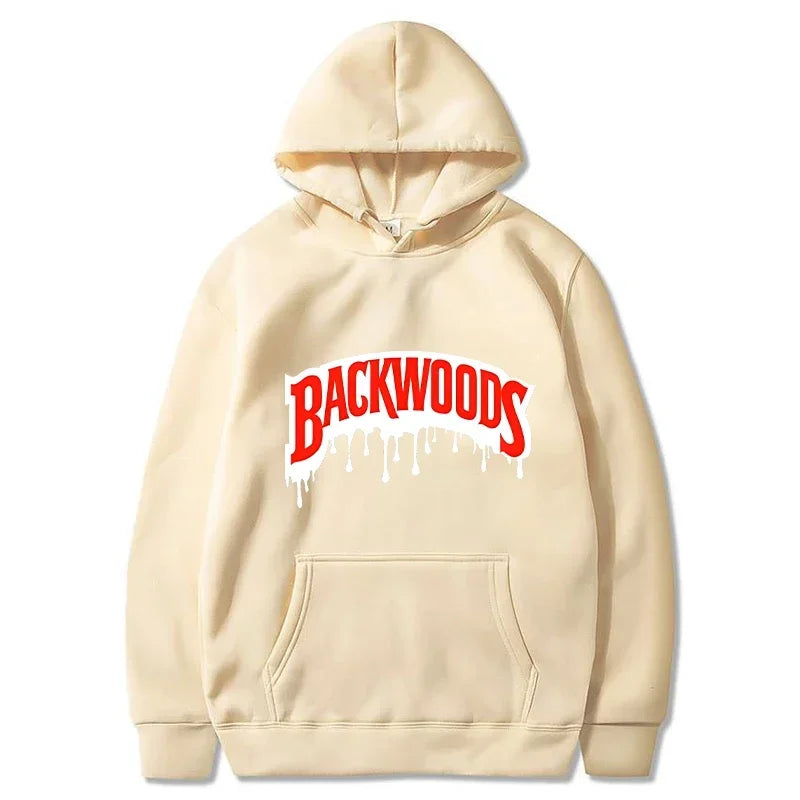 Dripping Backwoods Hoodies Men Fashion Letter Graphic Printed Sweatshirts Women Casual Cool Harajuku Streetwear Hooded Pullovers