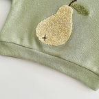 0-3Y Baby Girl Clothing Toddler Boys Sets Infant Suit Long Sleeved Pullover Shirt Cotton Newborn Baby Clothes Fruit Embroidery