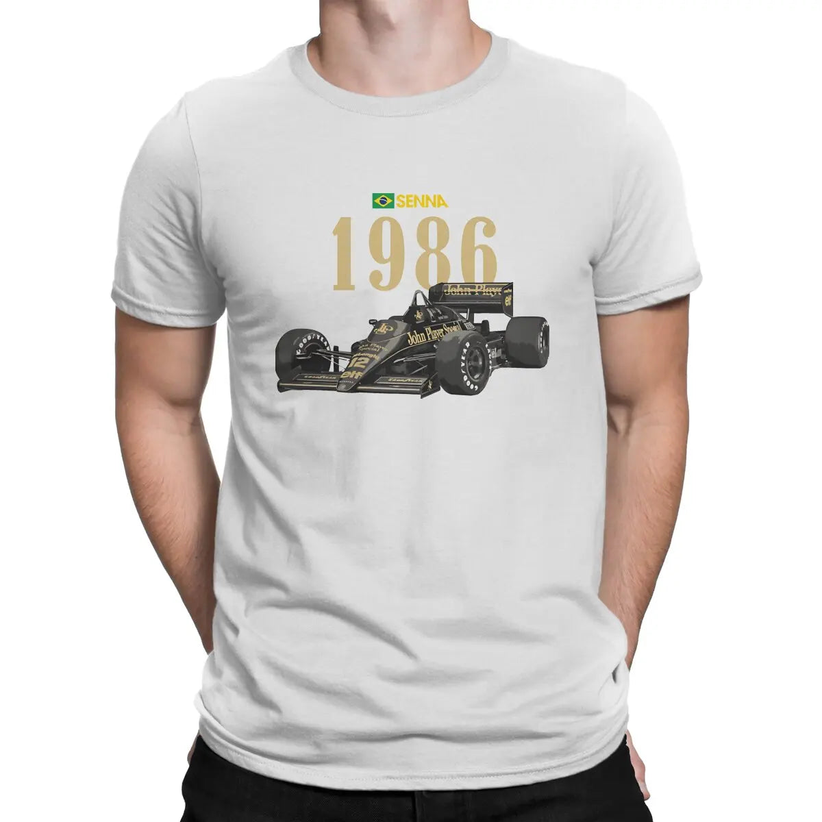 T-shirt Ayrton Senna homme – Streetwear motorsport en coton