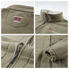 Thickened Fleece Double-sided Fleece Jacket for Men Casual Loose Autumn Winter Warm Clothing Norway Single Imported Sweatshirt