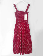 robe femme Summer Polka Dot Womens Dresses Elegant Square Neck