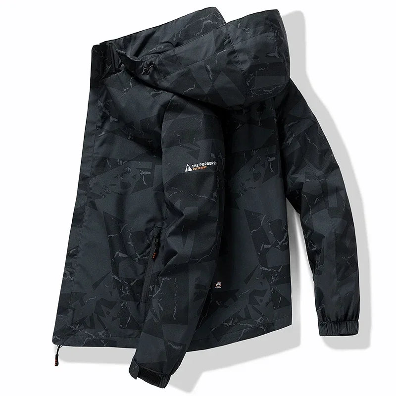 Coupe-Vent Homme À Capuche Imperméable – Camping Style Coréen Printemps Automne