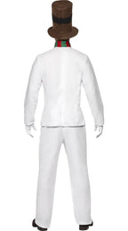 New Christmas Cosplay Costume Anime White Snowman Suit for Adult Women Men Carnival Theme Party Role Playing Outfits