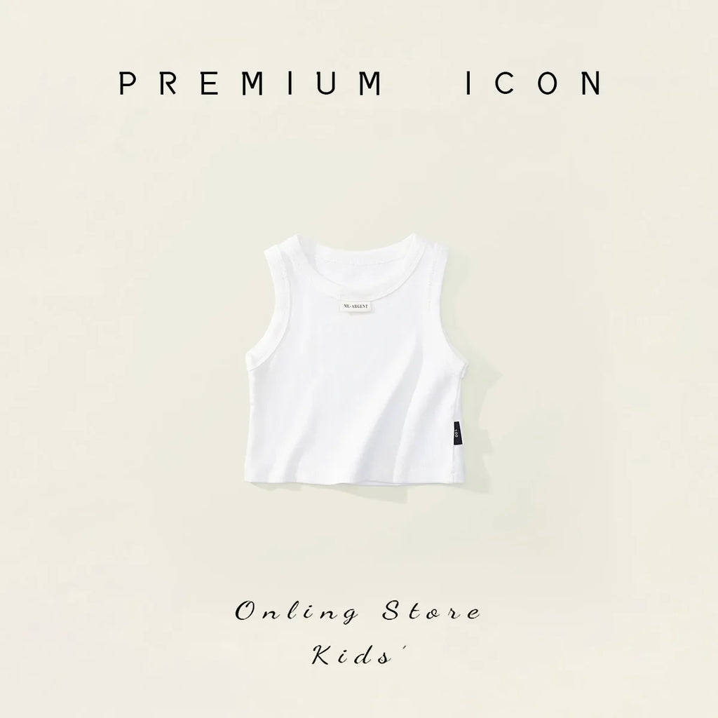 Kids Underwear Girls Tops Vests Children Summer Vest Tops for Boys Solid Tank Top Boy Clothes Cotton Tees Sleeveless 2 To 8Y
