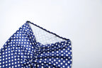 Weird Puss Hottie Polka Dot 2-Piece Set Women Halter Chest Wrapped