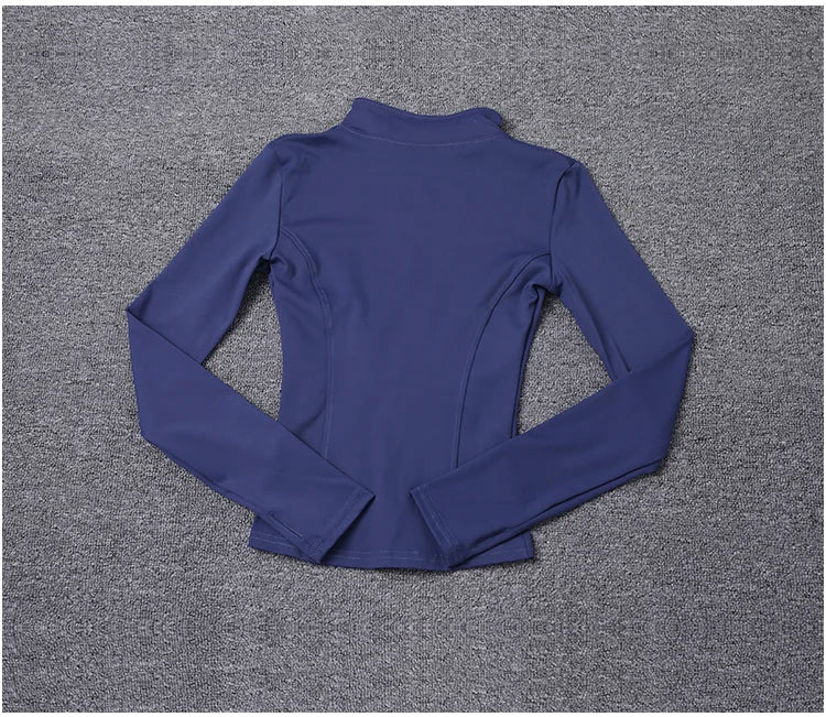 Veste zippée femme – Col montant et coupe ajustée