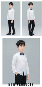 Chemise enfant à col rabattu – Style habillé