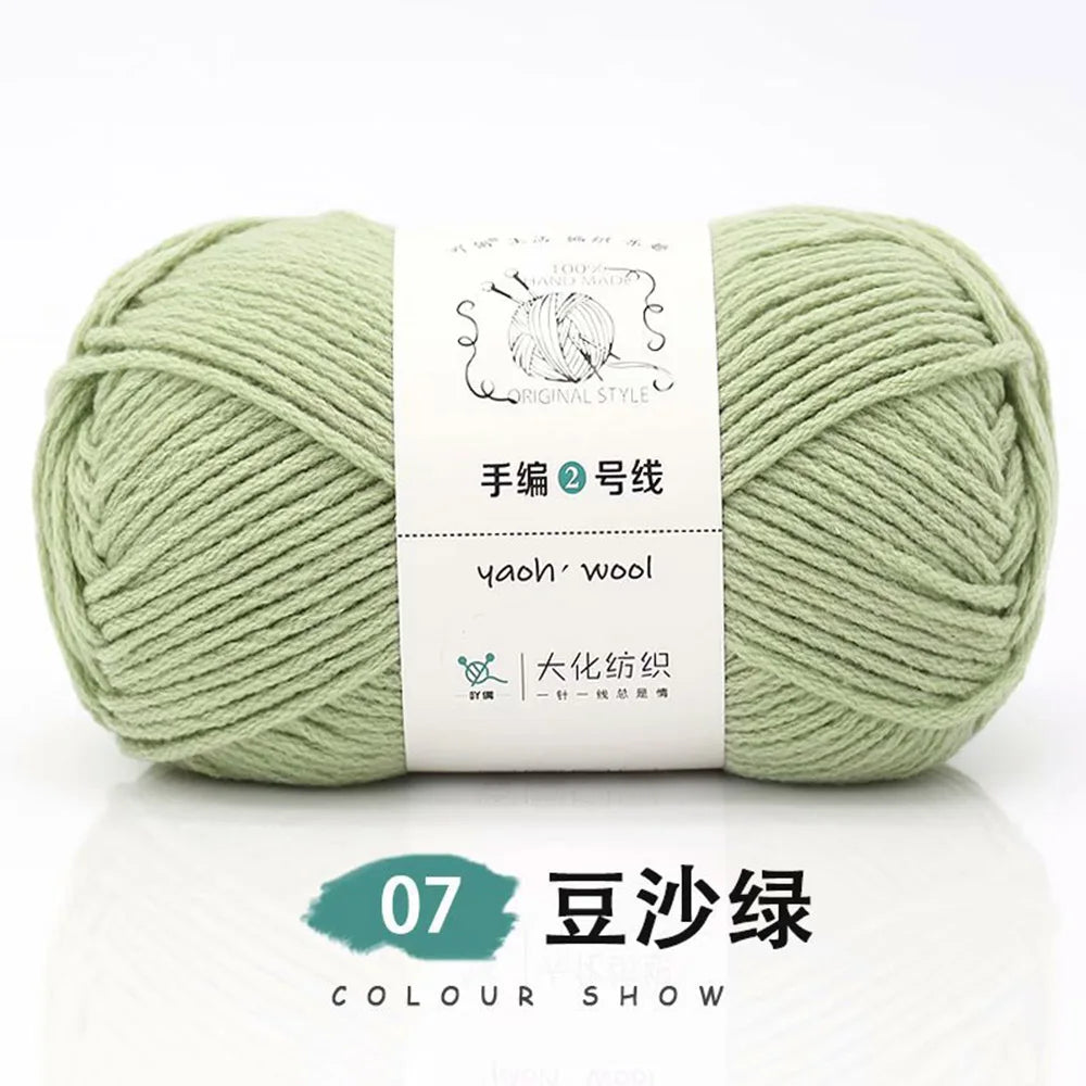 Pelote de laine soie et coton — Tricot, Crochet, Écharpe, Pull (100g)