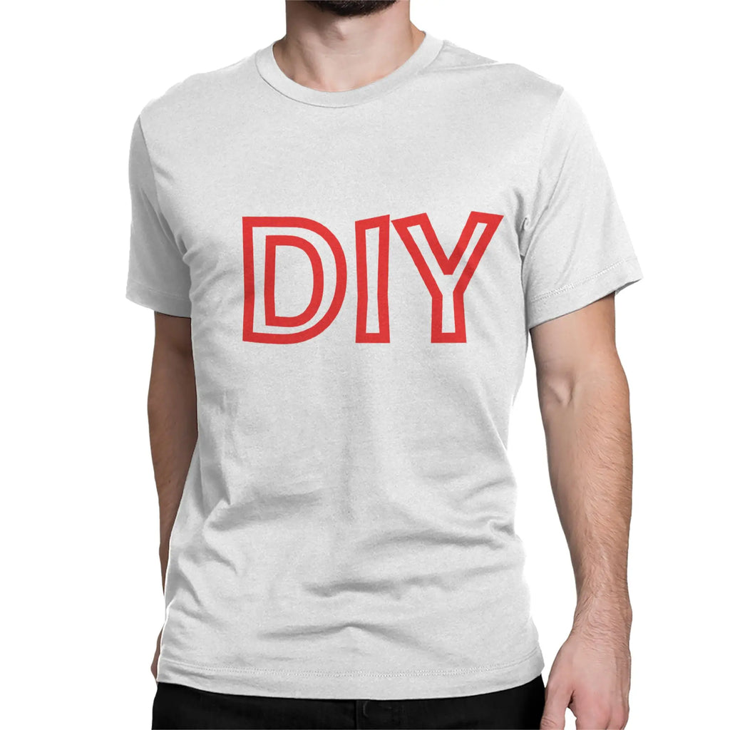 Men Women T-Shirts DIY Novelty Pure Cotton Tee Shirt Short Sleeve  T Shirts Round Collar Tops Plus Size Gift