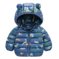 Doudoune Enfant Dinosaure À Capuche – Chaude Hiver 1-6 Ans Unisexe