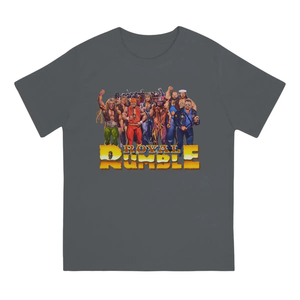 Hot selling in Summer Unisex T-shirts Wrestling Fabric Royal Rumble 1991 Round neck short sleeved T-shirt Street Clothing S-6XL