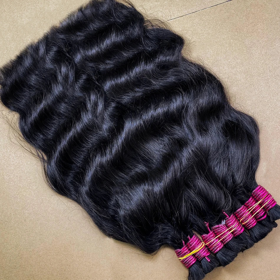 No Weft 100% Human Hair Bulk Extensions Raw Vietnamese Tissage Human Hair Bundles Braiding Extensiones De Cabello Cheveux Cabelo
