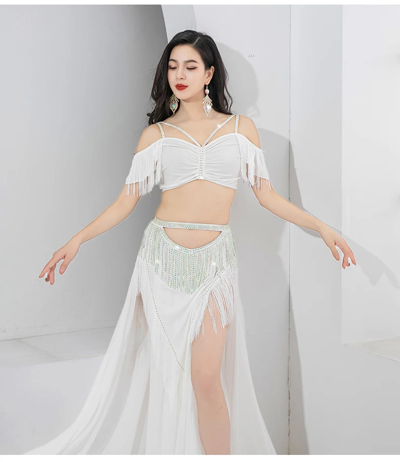 Belly Dance Costume Dance Wear Adult Belly Dance Lesson Wear Dress Suit Practice Clothes Skirt Bellydance Professional Dancing