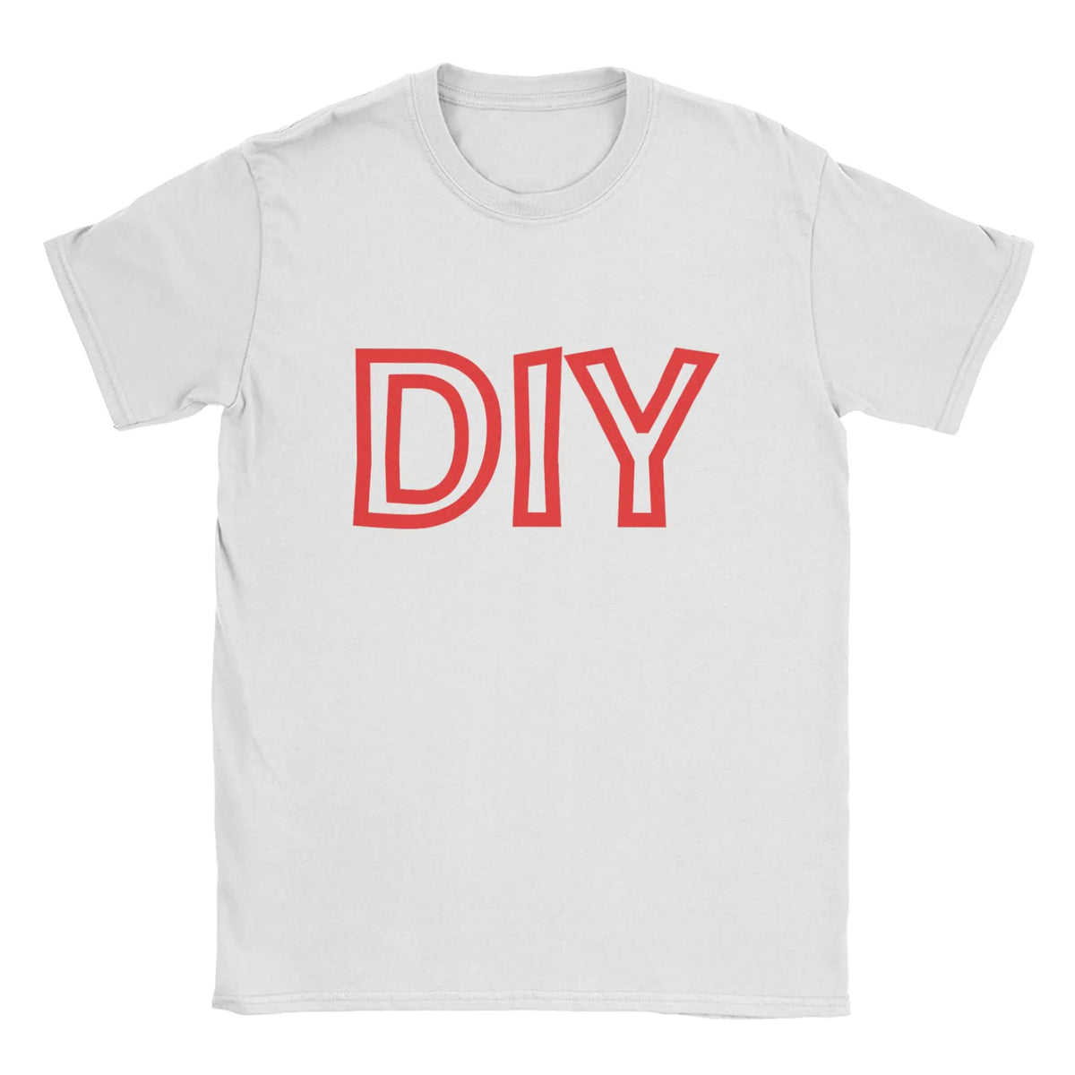 Men Women T-Shirts DIY Novelty Pure Cotton Tee Shirt Short Sleeve  T Shirts Round Collar Tops Plus Size Gift