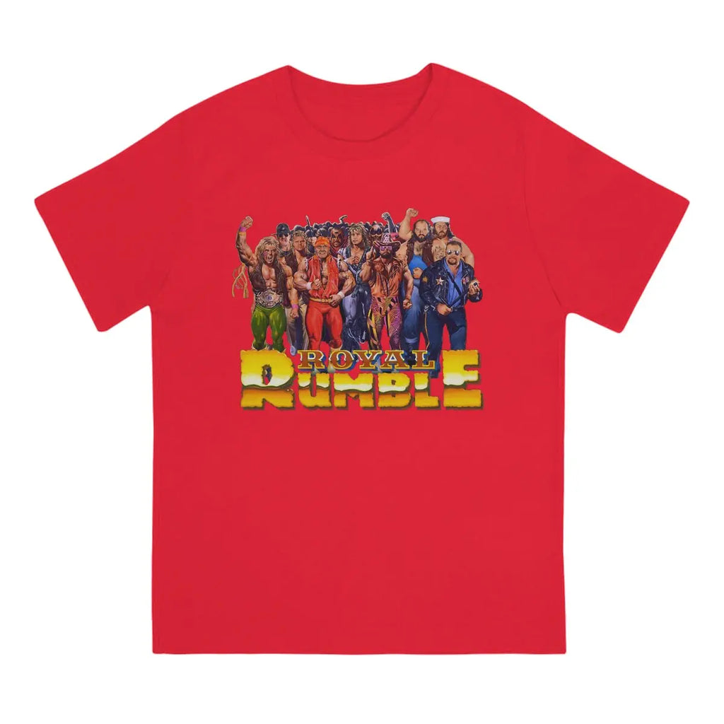 Hot selling in Summer Unisex T-shirts Wrestling Fabric Royal Rumble 1991 Round neck short sleeved T-shirt Street Clothing S-6XL
