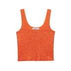 Women's Clothing 2025 New Style European And American Fashion Simple Pearl Decoration Knitted Top Knitted Vest
