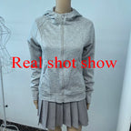 Sweat À Capuche Zipé Femme Slim – Poches Style Coréen Automne 2025