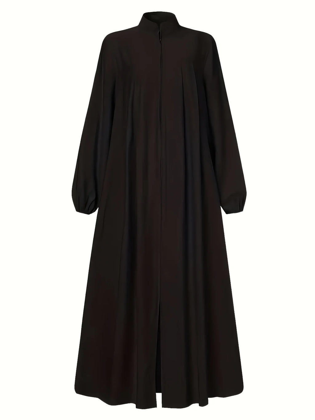 Robe noire femme mi-longue – Coupe ample en chiffon
