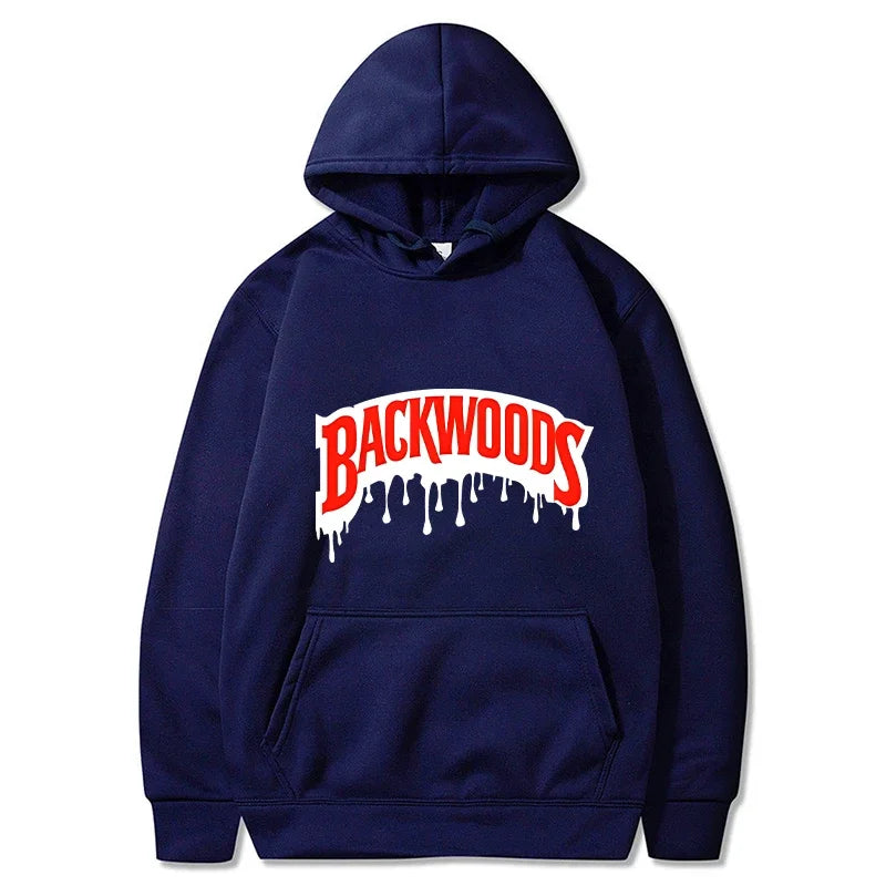 Dripping Backwoods Hoodies Men Fashion Letter Graphic Printed Sweatshirts Women Casual Cool Harajuku Streetwear Hooded Pullovers