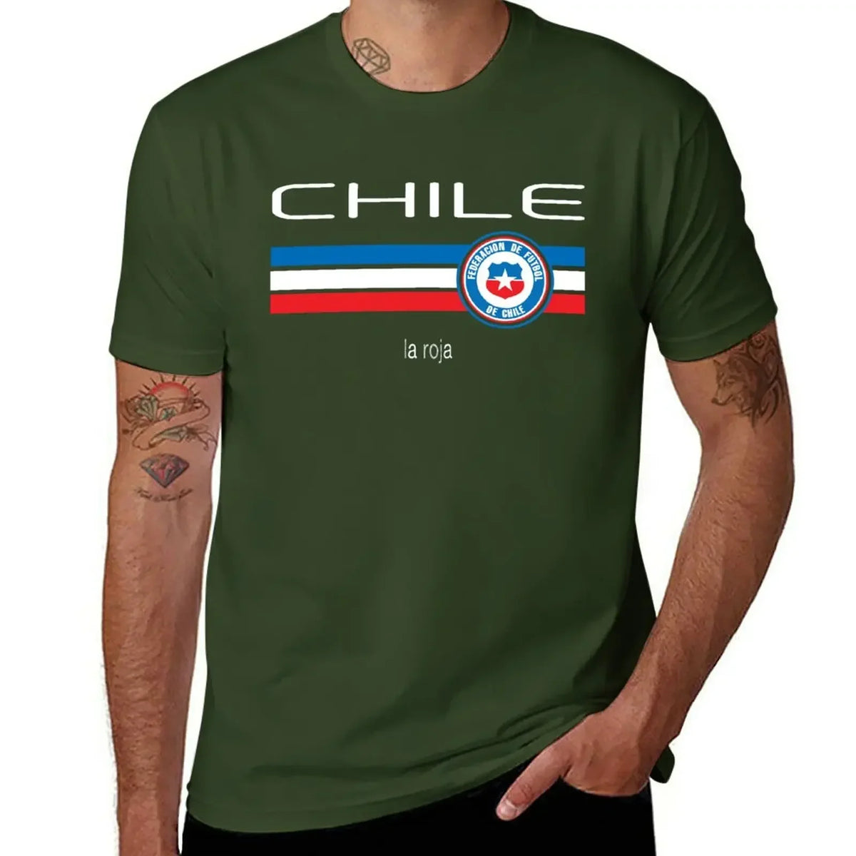 T-shirt Chili football homme – Imprimé vintage en coton